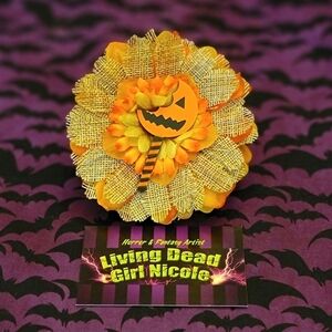 Trick 'R Treat Sam "Never Extinguish The Flame" Handmade Horror Art Barrette 🎃